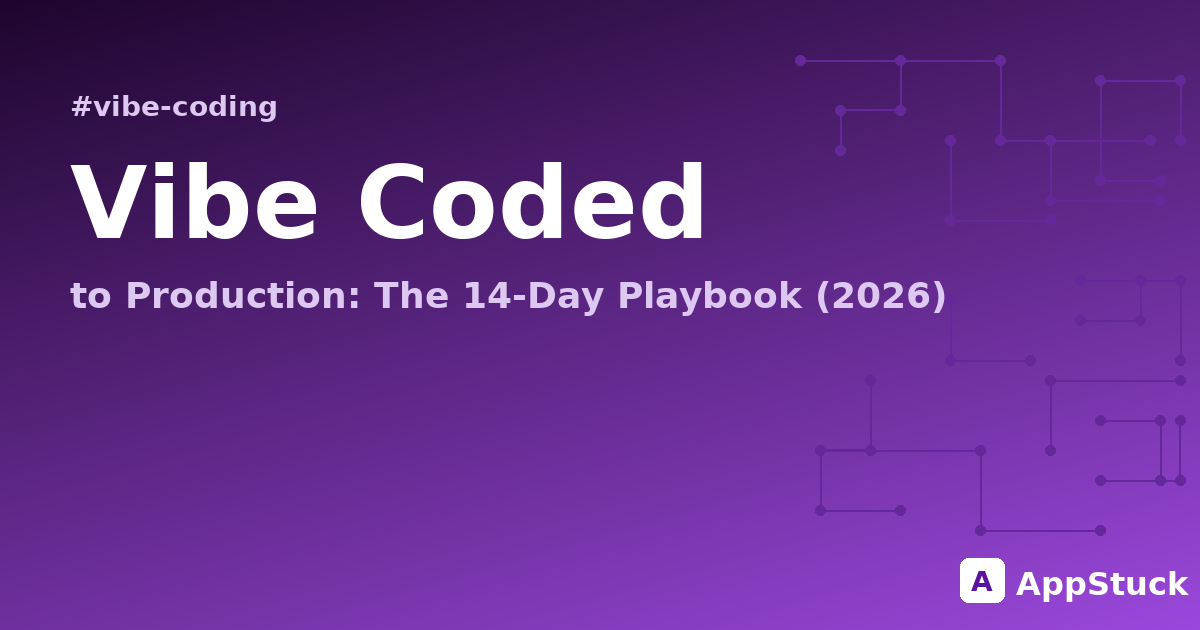Vibe Coded to Production: The 14-Day Playbook (2026)